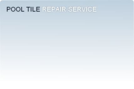 Pool tile repair service